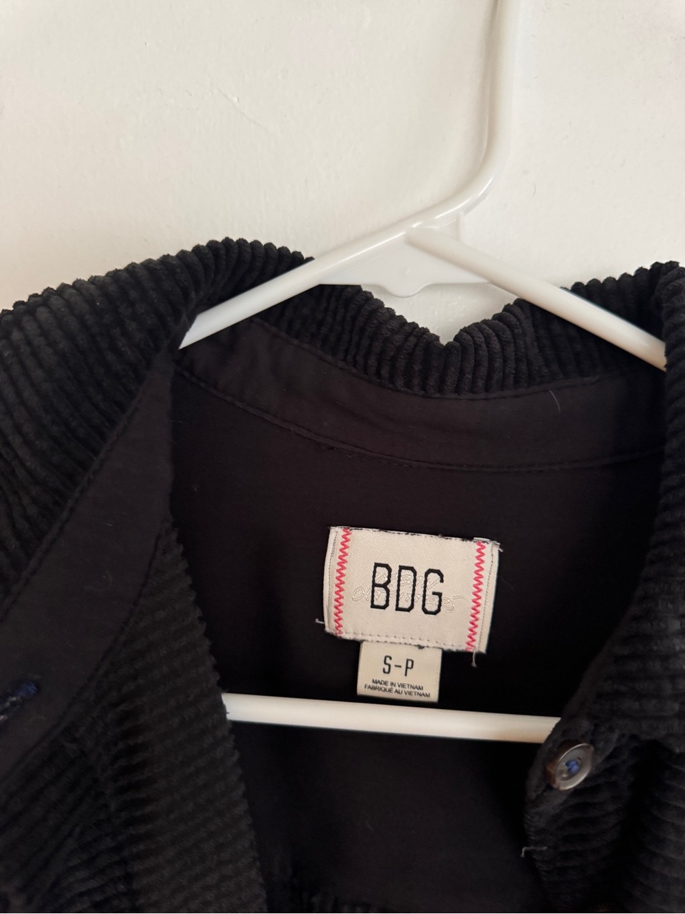 BDG Black Corduroy Boxy Jacket - Picture 2 of 4